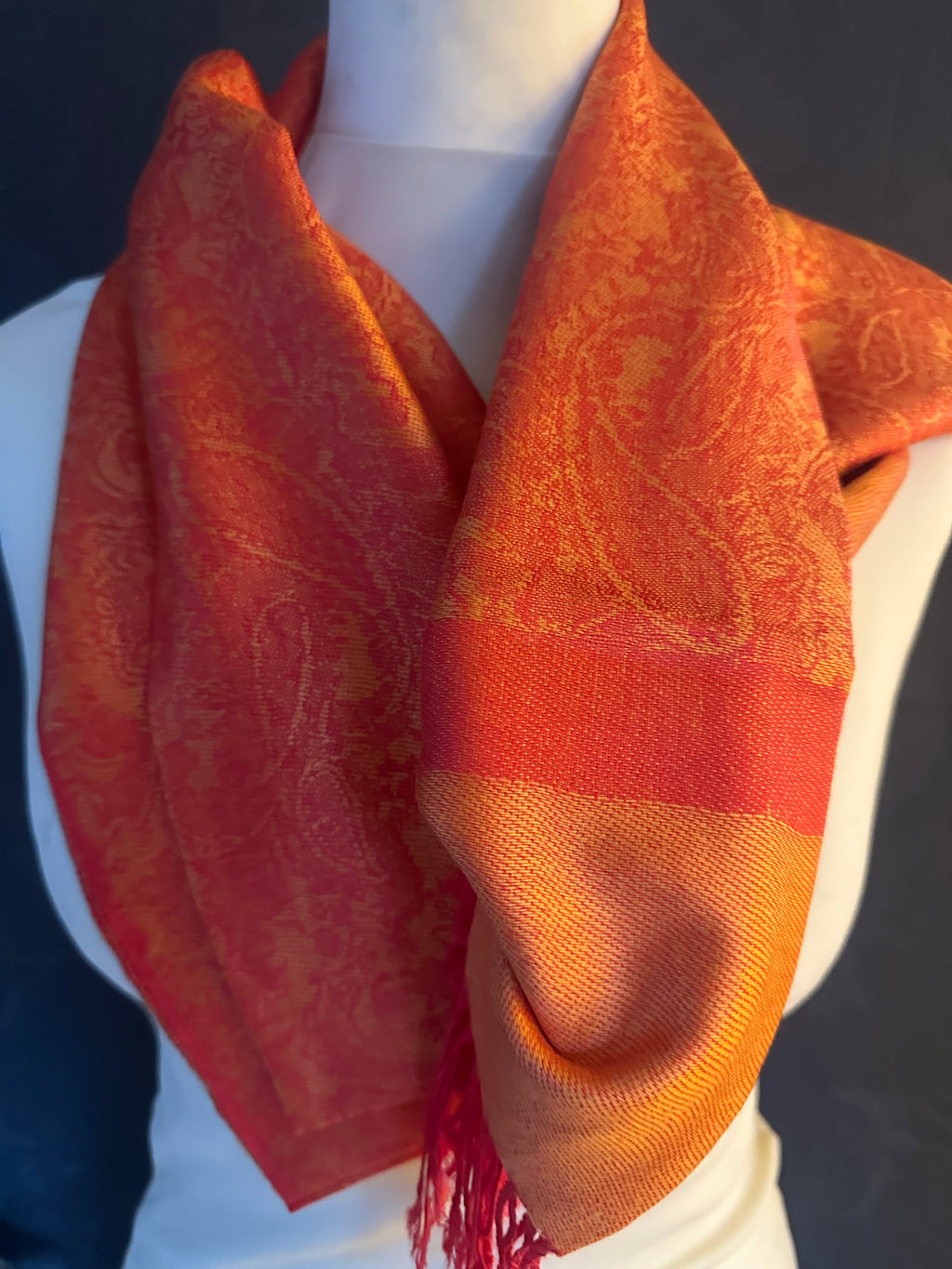 Pashmina sjaal oranje