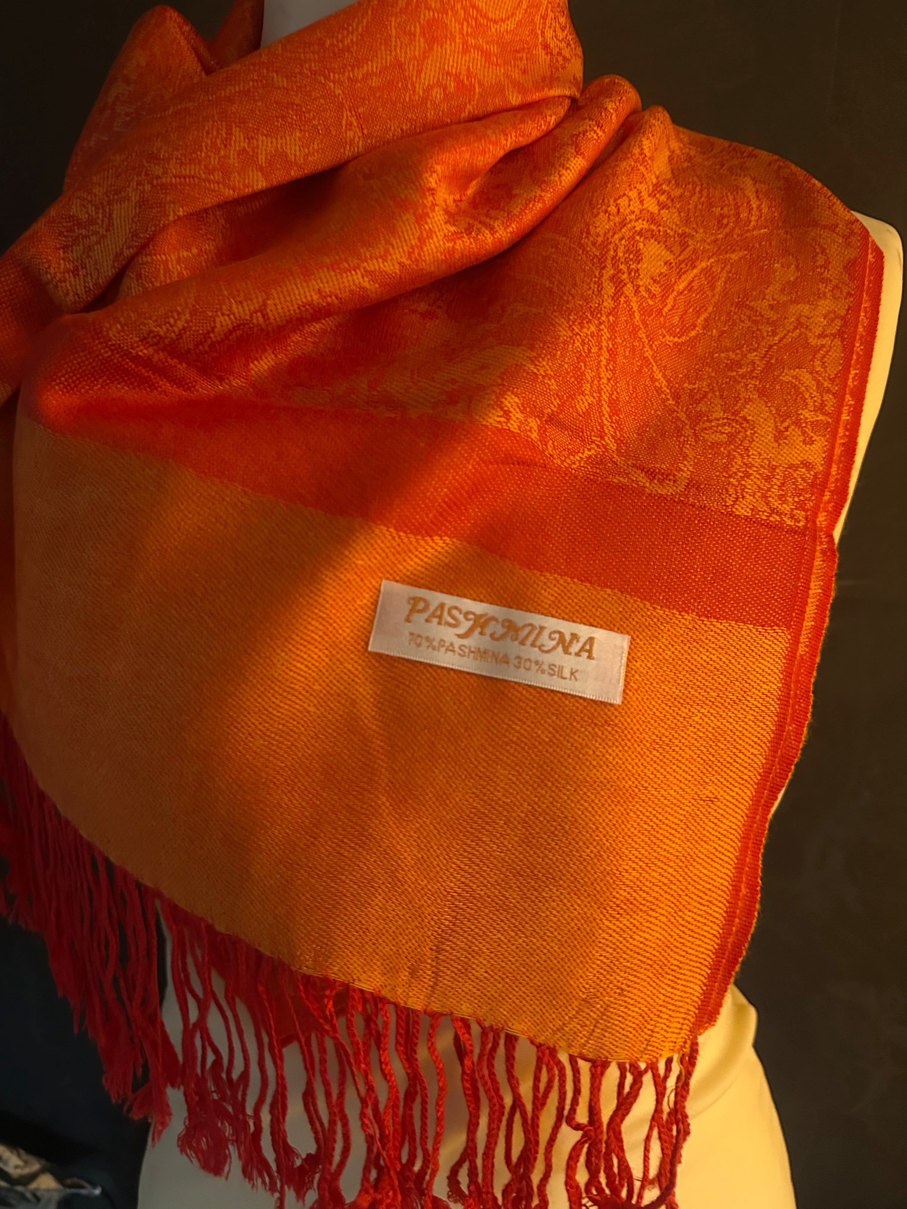 Pashmina sjaal oranje