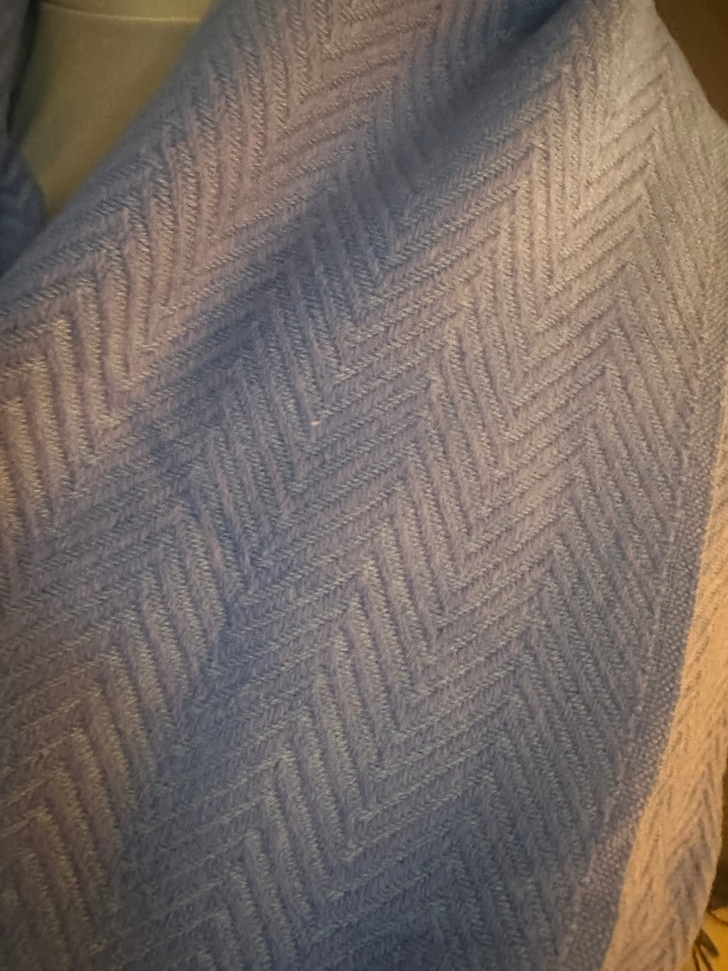 Cashmere sjaal blauw/paars