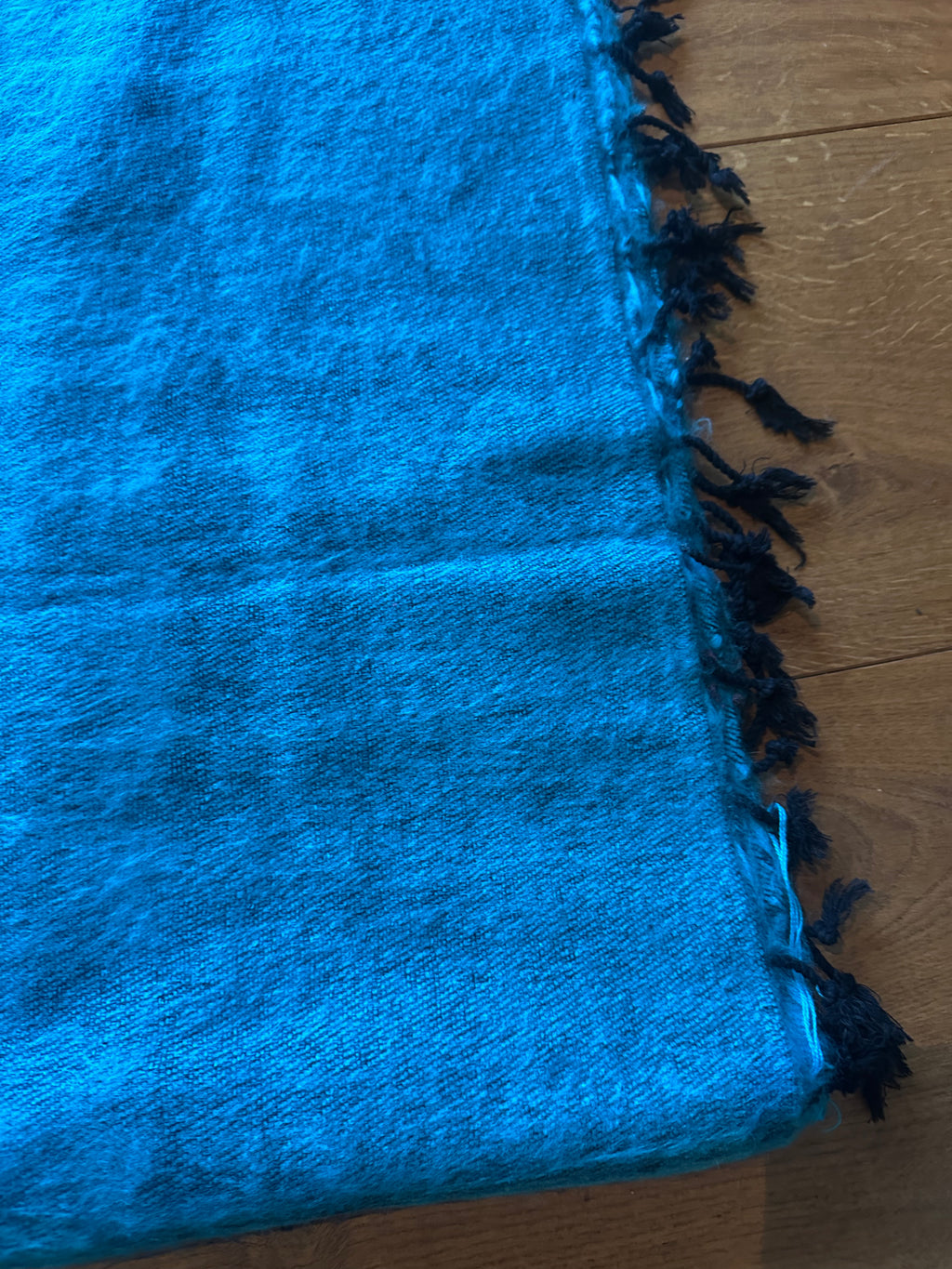 deken turcoise / blauw