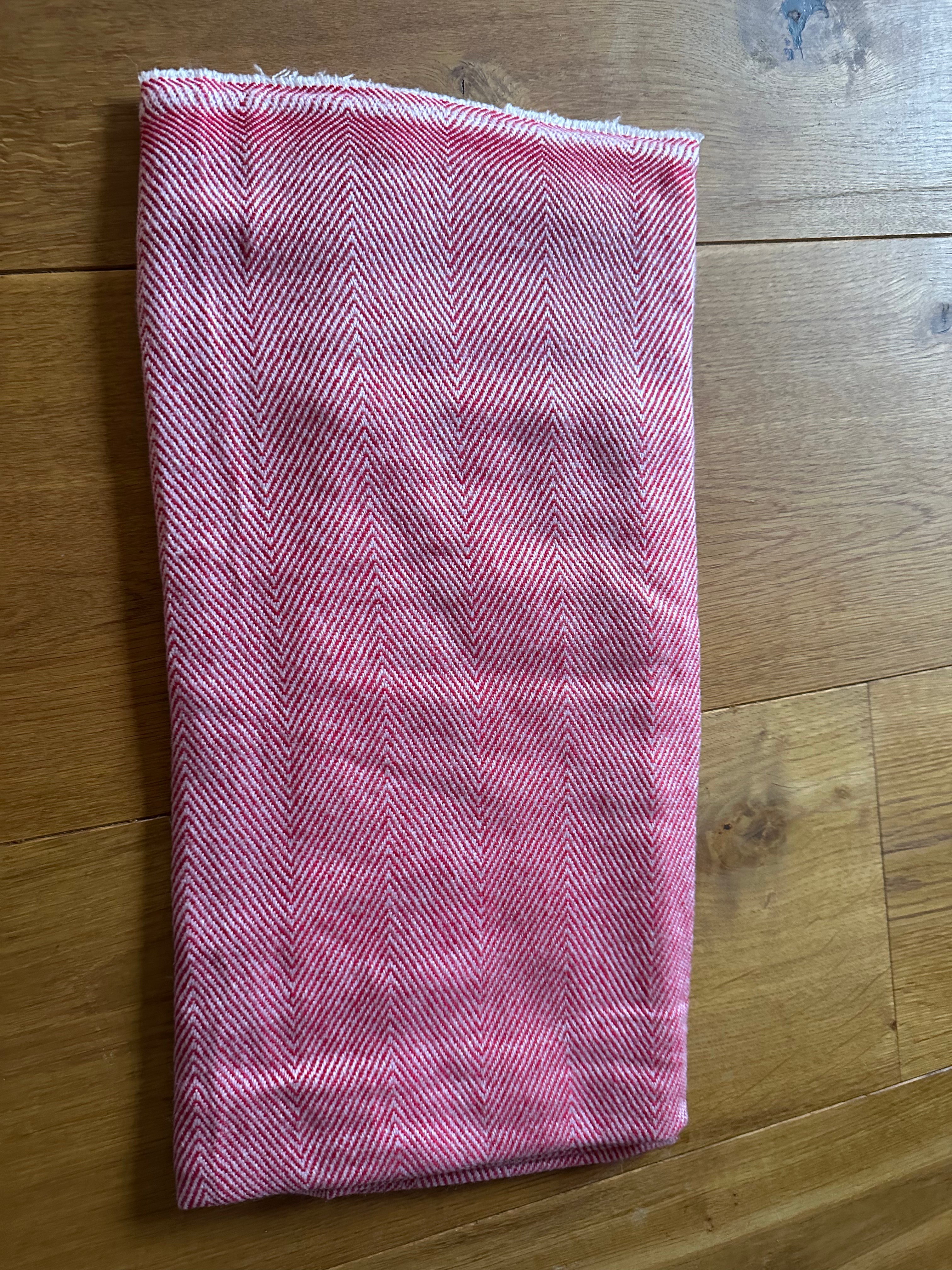 rood witte cashmere sjaal