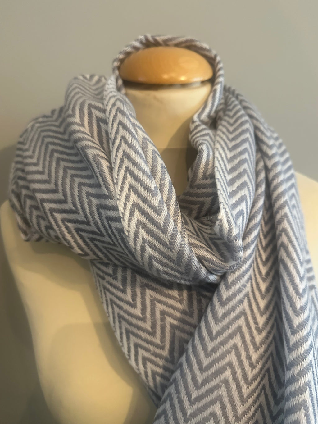 Cashmere sjaal grijs